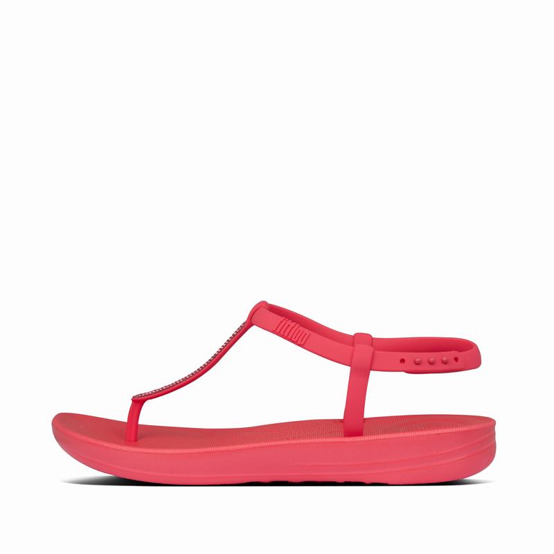 FitFlop Iqushion Sparkle Rosa - FitFlop Flip Flops Damen Schweiz [DLSF-43897]